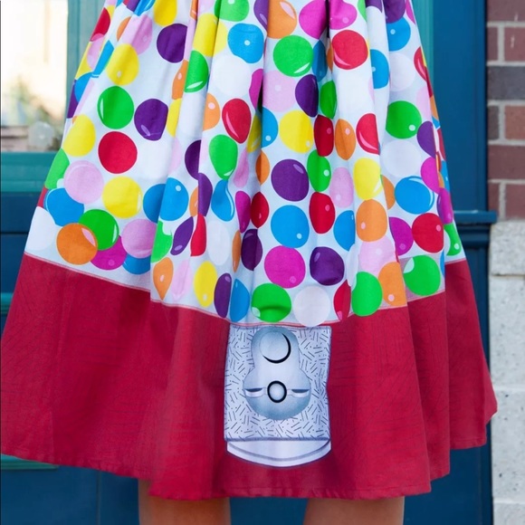 Unique Vintage Dresses & Skirts - Bubblegum Skirt Unique Vintage Retro Pinup Red
